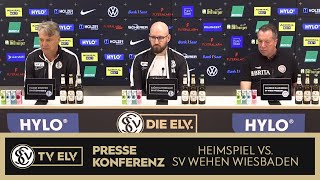 TV Elv  Pressekonferenz  SV Elversberg vs SV Wehen Wiesbaden  03 [upl. by Draillih421]