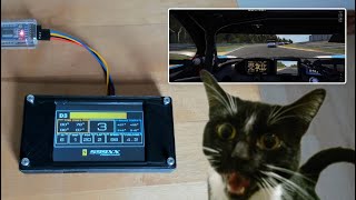 Nextion Display SimHub test in Assetto Corsa Competizione DIY SIM RACING DASHBOARD [upl. by Ardnuat770]