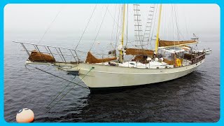 This 62 STEEL Schooner Will SHOCK You Full Tour Learning the Lines [upl. by Yelkao]