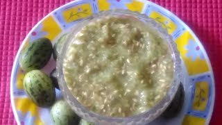 Kachri Chatni Recipe Rajasthani Kachari ki chutney in 2 minutes [upl. by Helsa]