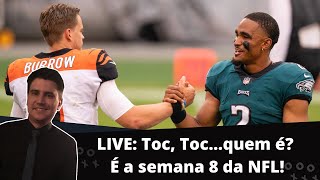 LIVE Toc Tocquem é É a semana 8 da NFL [upl. by Atteval]