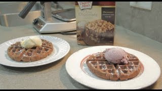 German Chocolate Waffle With Duncan Hines Decadent Cake Mix [upl. by Chastain316]