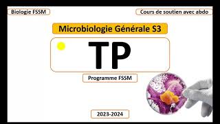 Microbiologie Générale SVI S3 FSSM  Partie TP [upl. by Yuji462]