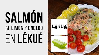 Salmón en LÉKUÉ con Limón y Eneldo Receta fácil para estuche de vapor al Microondas [upl. by Aizirk]