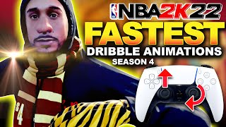 FASTEST DRIBBLE ANIMATIONS 2K22 AFTER PATCH 19  SEASON 4 NBA 2K22 [upl. by Suivatco961]