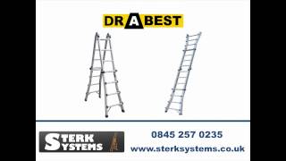 Drabest MultiPurpose Telescopic Folding Ladder  4x4 and 4x5  DMP [upl. by Sillihp]