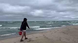 Rockhounding  The Cold Winds Of Fall  Lake Huron Northern Michigan Rocks [upl. by Meaghan]