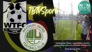 HIGHLIGHTS Wimborne Town v Westbury Utd Sthn League Div 1 South nonleague football highlights [upl. by Ahker]