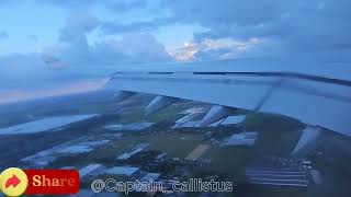 KLM A330 flight KL588 landing in Schiphol Airport klmroyaldutchairlines flight landing [upl. by Eido]