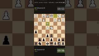 13 move checkmategoldsmith defensedamianos bishop mate chessted [upl. by Llerdnam]