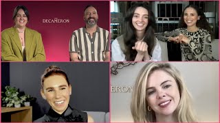 THE DECAMERON Cast Interview Tony Hale Zosia Mamet SaoirseMonica Jackson Tanya Reynolds Netflix [upl. by Hyacintha46]