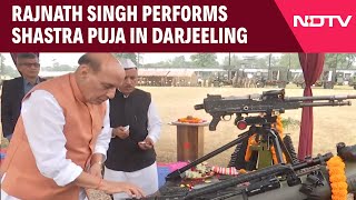 Vijay Dashami  Rajnath Singh Performs Shastra Puja In Darjeeling [upl. by Edana]