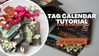 Tag Calendar Created with a Metal Die [upl. by Eachelle]