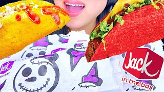 ASMR Jack In The Box MONSTER TACOS  Eating Sounds  Mukbang  ASMR Phan [upl. by Amaj]