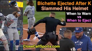 E39  Bo Bichette Ejected for Helmet Slam Umpire Jonathan Parra Deemed Extremely Severe [upl. by Yvette]