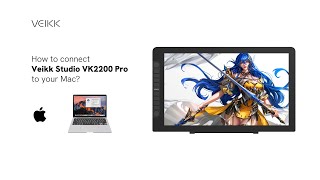 How to connect your Studio VK2200 Pro to MacampChrome OS  Veikk [upl. by Susy69]