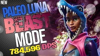 FORTNITE  PALEO LUNA  ONE BEAST OF A NINJA PT1 750000 DPS amp INVINCIBLE [upl. by Hamer789]