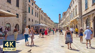 Dubrovnik Croatia 🇭🇷 4K Old Town Beach and Walls Walking Tour [upl. by Jamaal]