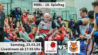 18 Spieltag RBBL Doneck Dolphins Trier  Hannover United [upl. by Arratoon]