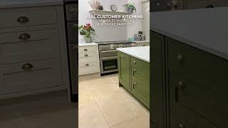 Helmsley Mussel amp Bespoke Painted Inframe kitchen  3858  DIY Kitchens [upl. by Samal]