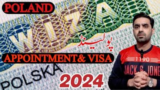 Poland Embassy Appointment and Visa 2024 [upl. by Ycam]