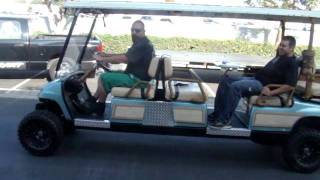 Wicked Carts 8 Seater Yamaha Lifted Limo Golf Cart 30HP Briggs [upl. by Atul703]