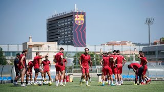 Inter entrena a Can Barça abans de marxar a la Conference [upl. by Eob864]