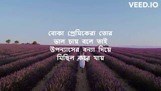 Dishehara Tui দিশেহারা তুই Lyrics  by Shuvro [upl. by Trahurn383]