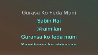 Gurasa ko feda muni karaoke Sabin Rai Nepali Song Karaoke [upl. by Stag]