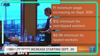 FL minimum wage to increase on Sept 30 [upl. by Glendon]