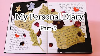 My Personal Diary 2022 Part5  Bullet Journal  Diary Decoration  Diary Writing [upl. by Dacy]