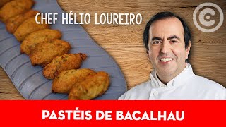 Receita de Pastéis de Bacalhau do Chef Hélio Loureiro  Entrada [upl. by Donelu158]