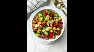 Chickpea Salad Recipe [upl. by Phelan336]