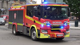 Oslo Fire Department Engine 11 responding NO  62019 [upl. by Ailedo]