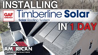 In Depth Installation GAF Timberline Solar Roofing System [upl. by Langsdon]