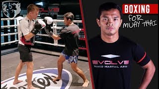 3 Boxing Combos for Muay Thai w Panomroonglek Kiatmookao [upl. by Henrieta]