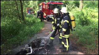 Hückelhoven Ratheim  Rollerbrand am Waldrand [upl. by Mauceri]