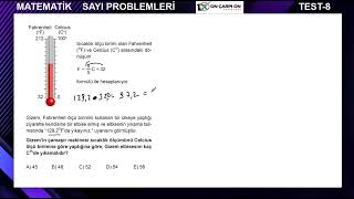 Sayı Problemleri Test 8 Soru 3 [upl. by Ayokahs]