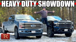 Which HD Truck is Best 2024 Chevy Silverado 2500 High Country vs Ford F250 Limited Diesel [upl. by Simsar]