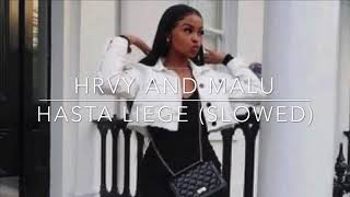 HRVY amp MALU hasta luego slowed [upl. by Peckham513]