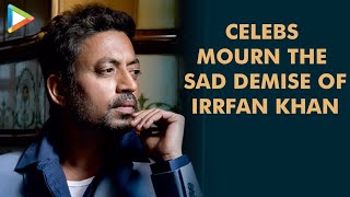 Irrfan Khan  quotGreatest actor of our timesquot  Emotional tribute by celebs  SRK  Akshay Salman [upl. by Reisch756]