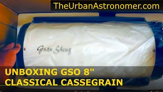 GSO 8 Inch Classical Cassegrain Unboxing F12 Planetary Telescope [upl. by Olwen]