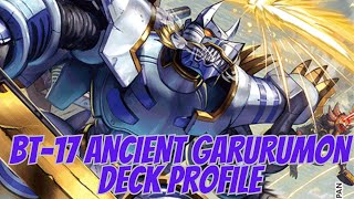 DIGIMON TCG DECK PROFILE BT17 ANCIENT GARURUMON [upl. by Sparky116]