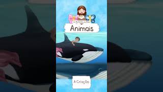 ANIMAIS A CRIAÇÃO GÊNESIS · DESENHO BÍBLICO INFANTIL KIDS · HISTÓRIA PARA CRIANÇAS shorts [upl. by Uehttam]