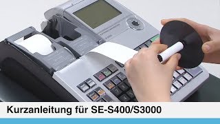 Anleitung für Registrierkasse CASIO SES400S3000 [upl. by Amlus585]