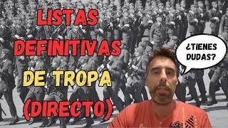 133 DIRECTO Listas DEFINITIVAS 📋⚠️ de Acceso a Tropa y Marinería 🪖 2º CICLO 2024 [upl. by Nioe876]