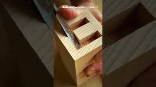 How to install Amazing wooden square jointe shorts woodworking drywood trend trending [upl. by Sim82]