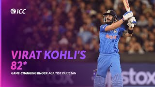 Virat Kohlis gamechanging knock  IND v PAK  T20WC 2022 [upl. by Ashford]