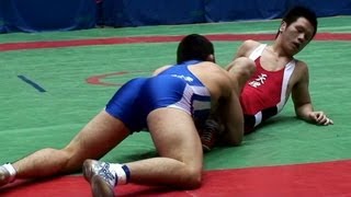 Freestyle Wrestling レスリング  Tenri University vs Chukyo Gakuin [upl. by Laaspere]