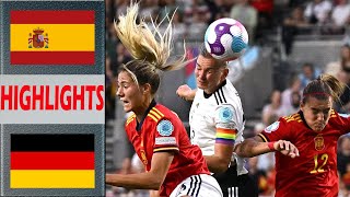 Germany vs Spain Extended Highlights amp All Goals  PreMatch Womens Football Olympic Games 2024 [upl. by Ku]